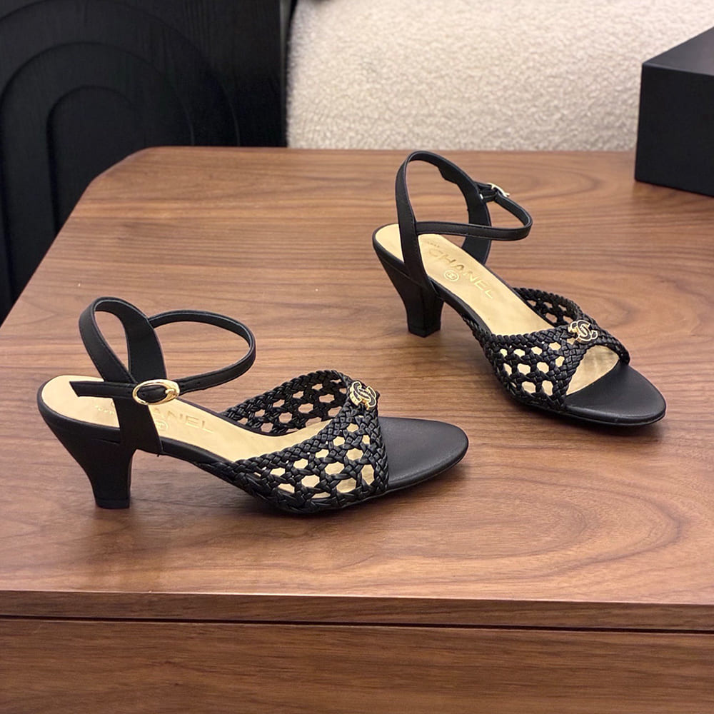 Ch**el Braided Ankle-Strap Sandals (EU SIZE 35-41)