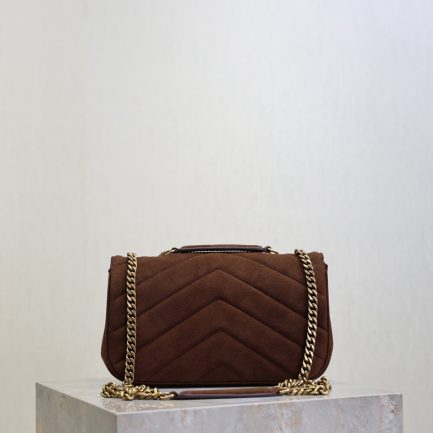 LOULOU small in MATELASSÉ suede